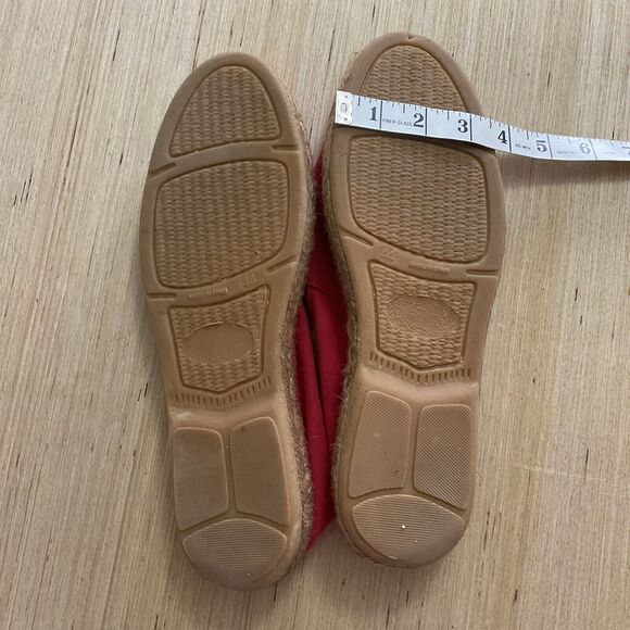 Viscata Red Canvas Slip On Espadrille Limited Edition Flats Size 44 (9.5 US) - Picture 11 of 11